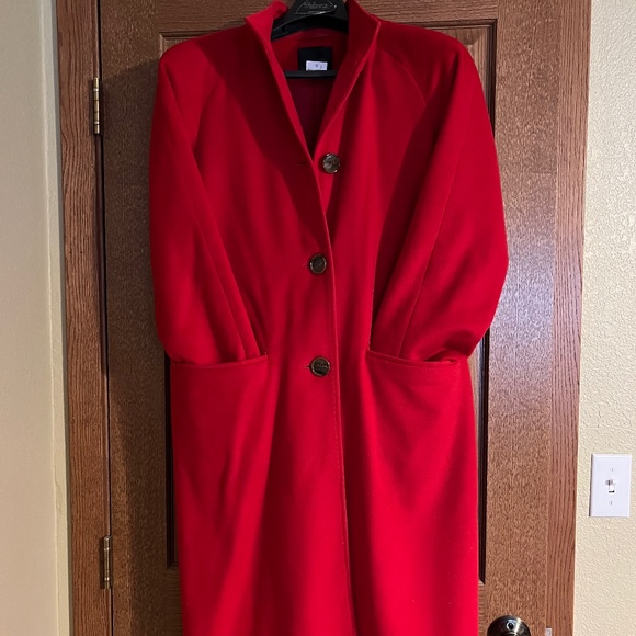 Red Cashmere Coat - Picture 1 of 3